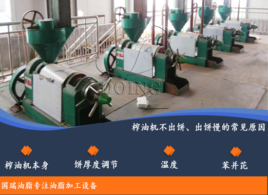 榨油機(jī)不出餅出餅慢怎么辦？