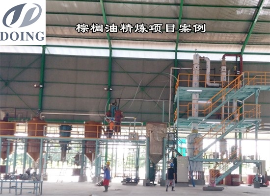 印尼5噸棕櫚油精煉設備成功安裝并運行視頻